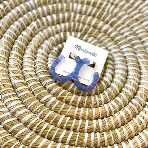 NEW Madewell Resin Oval Hoop Earrings